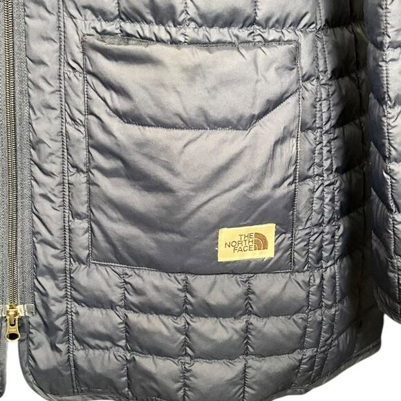 The North Face ThermoBall Eco Long Jacket Small Navy Blue Lightweight Puffer Coa - Picture 9 of 14